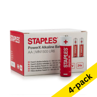 Staples PowerX MN1500 Penlite AA battery (4 x 24-pack) 390693