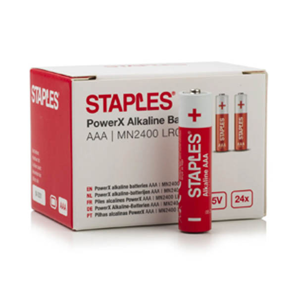 Staples PowerX MN2400 Micro AAA battery (24-pack) 390682 - 1