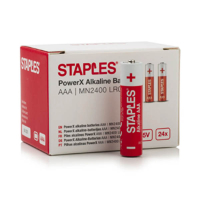 Staples PowerX MN2400 Micro AAA battery (24-pack) 390682