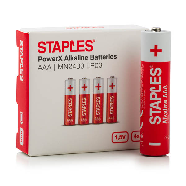 Staples PowerX MN2400 Micro AAA battery (4-pack) 390687 - 1