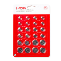 Staples PowerX button cells multipack 390685