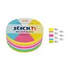 Stick'n Die-Cut assorted neon circle notes, 61mm x 70mm (250 sheets) 21830 201734 - 2