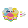 Stick'n Die-Cut assorted neon flower notes, 61mm x 70mm (250 sheets) 21833 201735 - 2