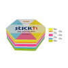 Stick'n Die-Cut assorted neon hexagon notes, 61mm x 70mm (250 sheets) 21827 201733 - 2