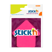 Stick'n Die-Cut magenta arrow-shaped notes 70mm x 70mm 21181 201844