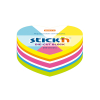 Stick'n Die-Cut neon coloured heart-shaped notes 61mm x 70mm 21836 201848 - 1