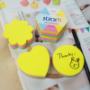 Stick'n Die-Cut neon coloured heart-shaped notes 61mm x 70mm 21836 201848 - 4