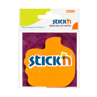 Stick'n Die-Cut neon orange thumb-shaped notes 70mm x 70mm 21178 201842