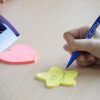 Stick'n Die-Cut neon yellow star-shaped notes 70mm x 70mm 21591 201846 - 2