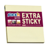Extra Sticky Notes 76 x 76mm | 90 sheets pastel yellow | Stick'n 201761 - 1