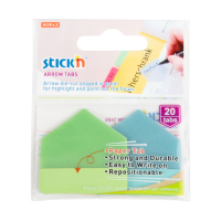 Index tab 38 x 38mm | Stick'n | blue/green arrows | 20pcs 201736