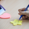 Index tab 70 x 70mm | Stick'n | neon pink heart | 50pcs 201845 - 2