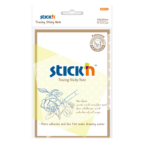 Sticky Notes 150 x 101mm | 30 sheets transparent | Stick'n 400895 - 1
