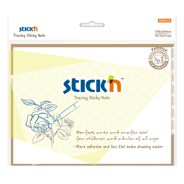 Sticky Notes 150 x 203mm | 30 sheets transparent | Stick'n 400896 - 1