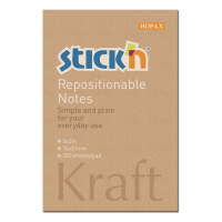 Sticky Notes 51 x 76mm | 100 sheets kraft paper | Stick'n 400882