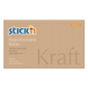 Sticky Notes 76 x 127mm | 100 notes kraft paper | Stick'n 400884 - 1