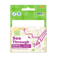 Sticky Notes 76 x 76mm | 50 sheets transparent | Stick'n 201718