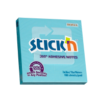 Stick'n blue 360 degrees adhesive edge notes 76mm x 76mm 21553 201753