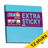 Stick'n blue extra sticky notes 76mm x 76mm (12-pack) 201720 - 1