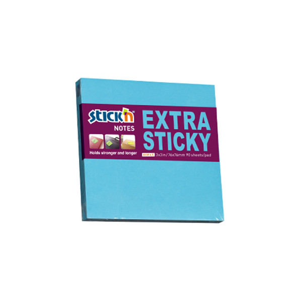 Stick'n blue extra sticky notes 76mm x 76mm 21673 201701 - 1