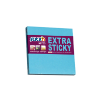 Stick'n blue extra sticky notes 76mm x 76mm 21673 201701