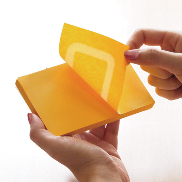 Stick'n gold yellow 360 degrees adhesive edge notes 76mm x 76mm 21551 201749 - 2