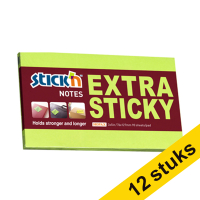 Stick'n green extra sticky notes 76mm x 127mm (12-pack)