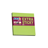 Stick'n green extra sticky notes 76mm x 76mm 21672 201702