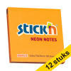 Stick'n neon orange notes 76mm x 76mm (12-pack) 201730 - 1