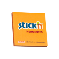 Stick'n neon orange notes 76mm x 76mm 21164 201716