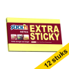 Stick'n neon yellow extra sticky notes 76mm x 127mm (12-pack) 201724 - 1