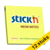 Stick'n notes neon yellow 76mm x 76mm (12-pack) 201729 - 1