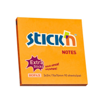 Stick'n orange extra sticky notes 76mm x 76mm 21499 201703