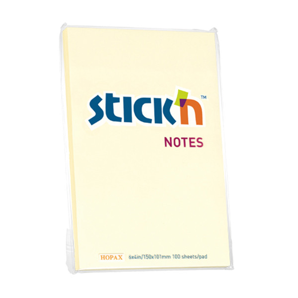 Stick'n pastel yellow notes 152mm x 102mm 21014 201713 - 1