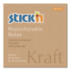 Stick'n self-adhesive kraft notes, 100 notes, 76mm x 76mm 21639 400883 - 1