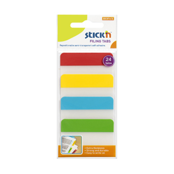 Stick'n strong flat index tabs for filing folders (4 x 6 tabs) 21608 201710 - 1
