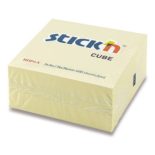 Stick'n yellow self-adhesive notes cube,400 sheets, 76mm x 76mm 21072 201738 - 1