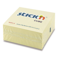 Stick'n yellow self-adhesive notes cube,400 sheets, 76mm x 76mm 21072 201738