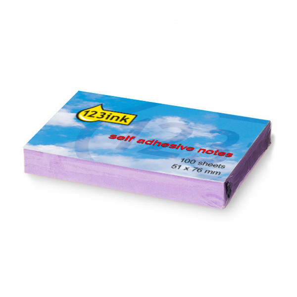 Sticky Notes 51 x 76mm | 100 sheets lilac | 123ink 300475 - 1