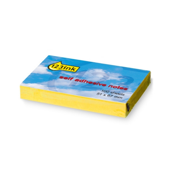 Sticky Notes 51 x 76mm | 100 sheets yellow | 123ink 300007 - 1