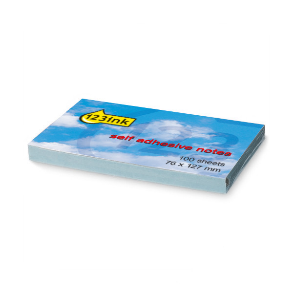 Sticky Notes 76 x 102mm | 100 sheets blue | 123ink 300234 - 1