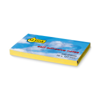Sticky Notes 76 x 127mm | 100 sheets yellow | 123ink
