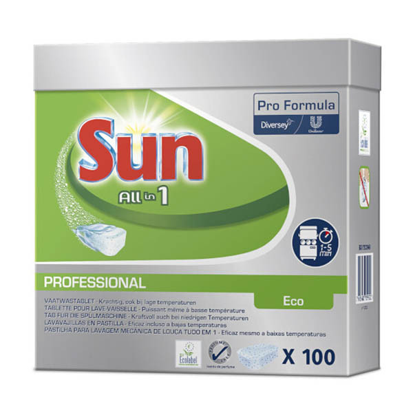 Dishwasher tablets | Sun Pro Formula All-in-1 Eco | 100-pack SSU00001 - 1