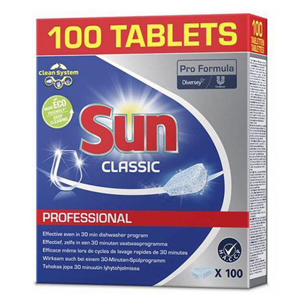 Dishwasher tablets 100-pack | Sun Professional Classic SSU00098 - 1