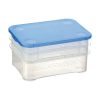 Sunware Club Cuisine transparent/blue cheese & meats container 10800663 216792
