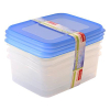 Sunware Club Cuisine transparent/blue freezer containers set, 1.2 litres 76600663 216784 - 4