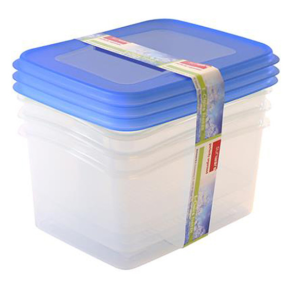 Sunware Club Cuisine transparent/blue freezer containers set, 1.5 litres 76700663 216783 - 4