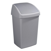 Sunware Delta grey bin with swing lid, 50 litres 13500525 400714
