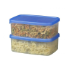 Food container 1.4L | transparent/blue | Sunware Club Cuisine 216788 - 2