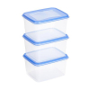 Freezer container set (1.5 litre, transparent/blue) | Sunware Club Cuisine 216783 - 1
